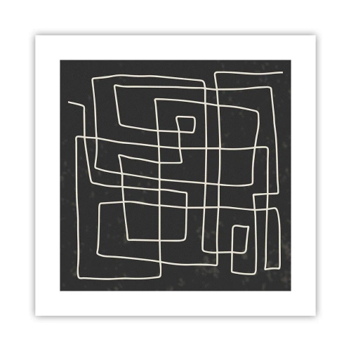 Plakat - Ikke helt så enkel - 40x40 cm