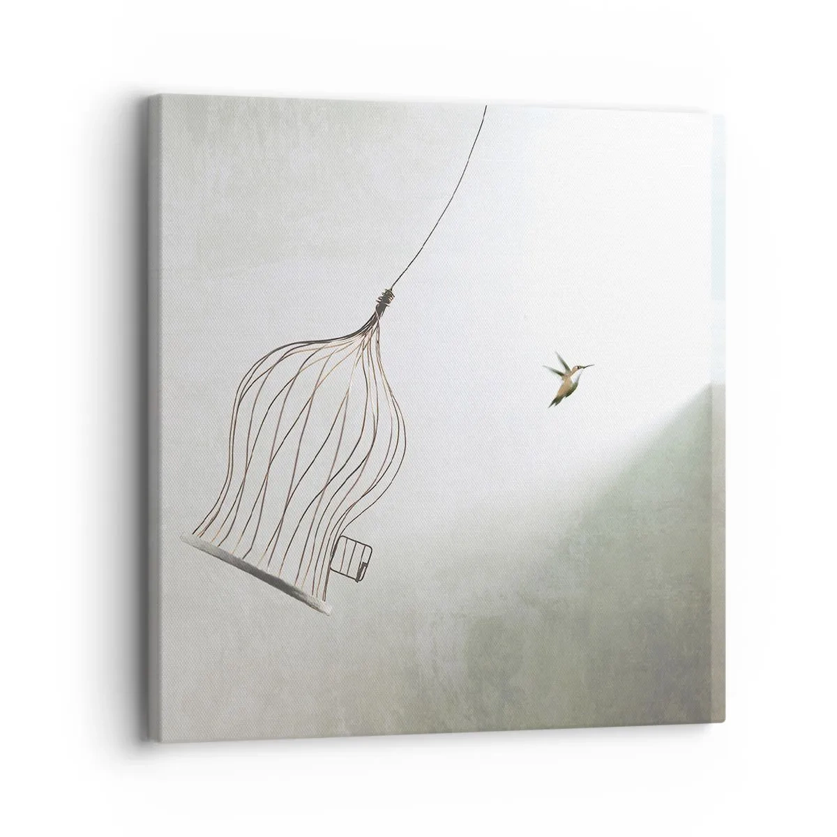 Lærredstryk - Billede på lærred - I sit elementet - 30x30 cm