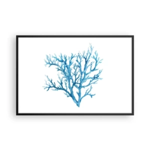 Plakat i sort ramme - Marint filigran - 91x61 cm