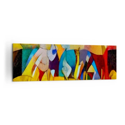 Lærredstryk - Billede på lærred - Sol - liv - glæde - 160x50 cm