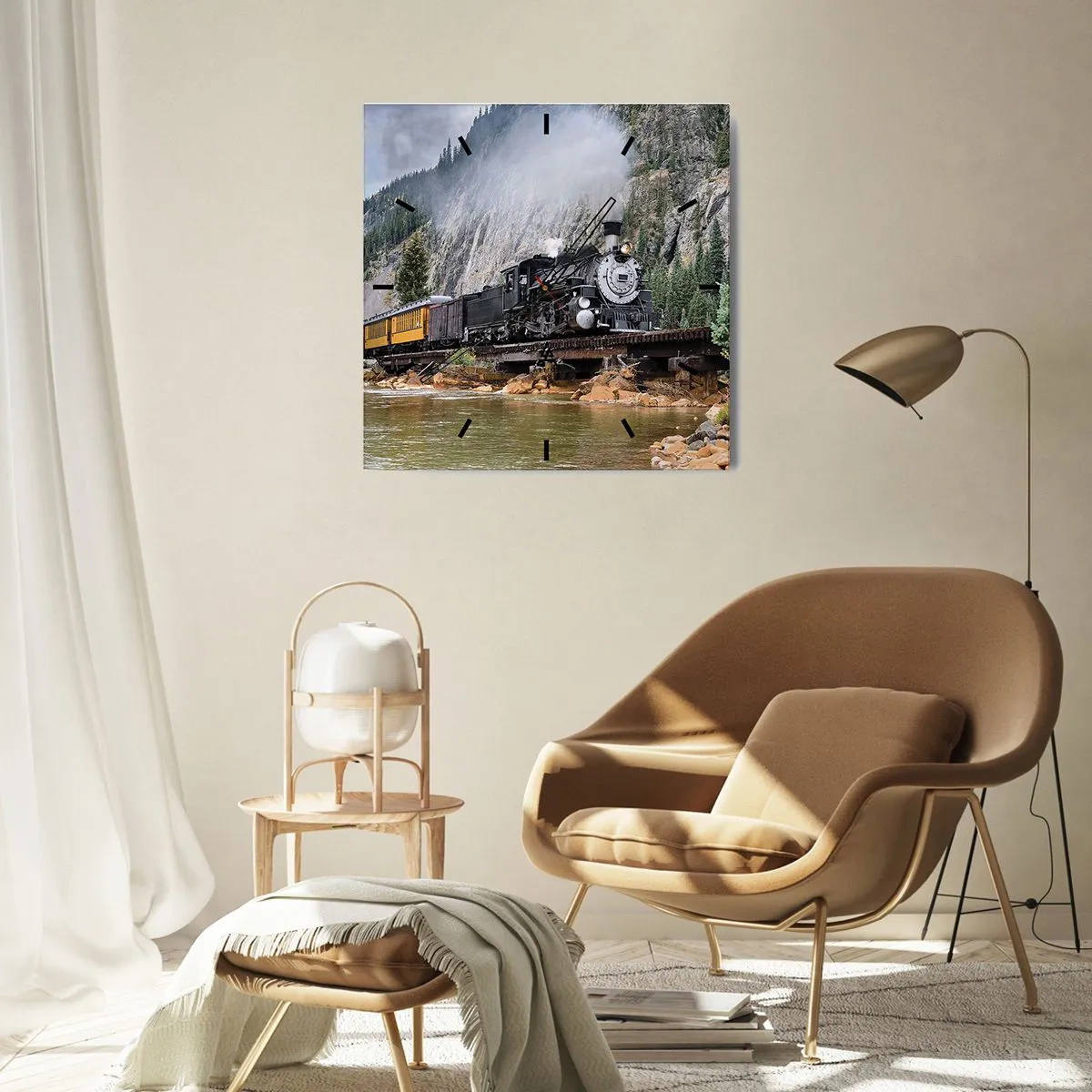 Vægur, Uret - Og hvorhen? Hvorhen? - 40x40 cm