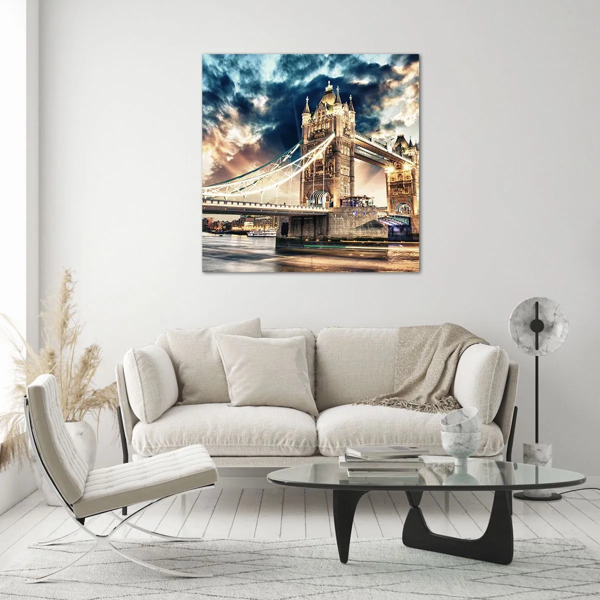 Billede på glas - Et monument over det victorianske imperium - 40x40 cm