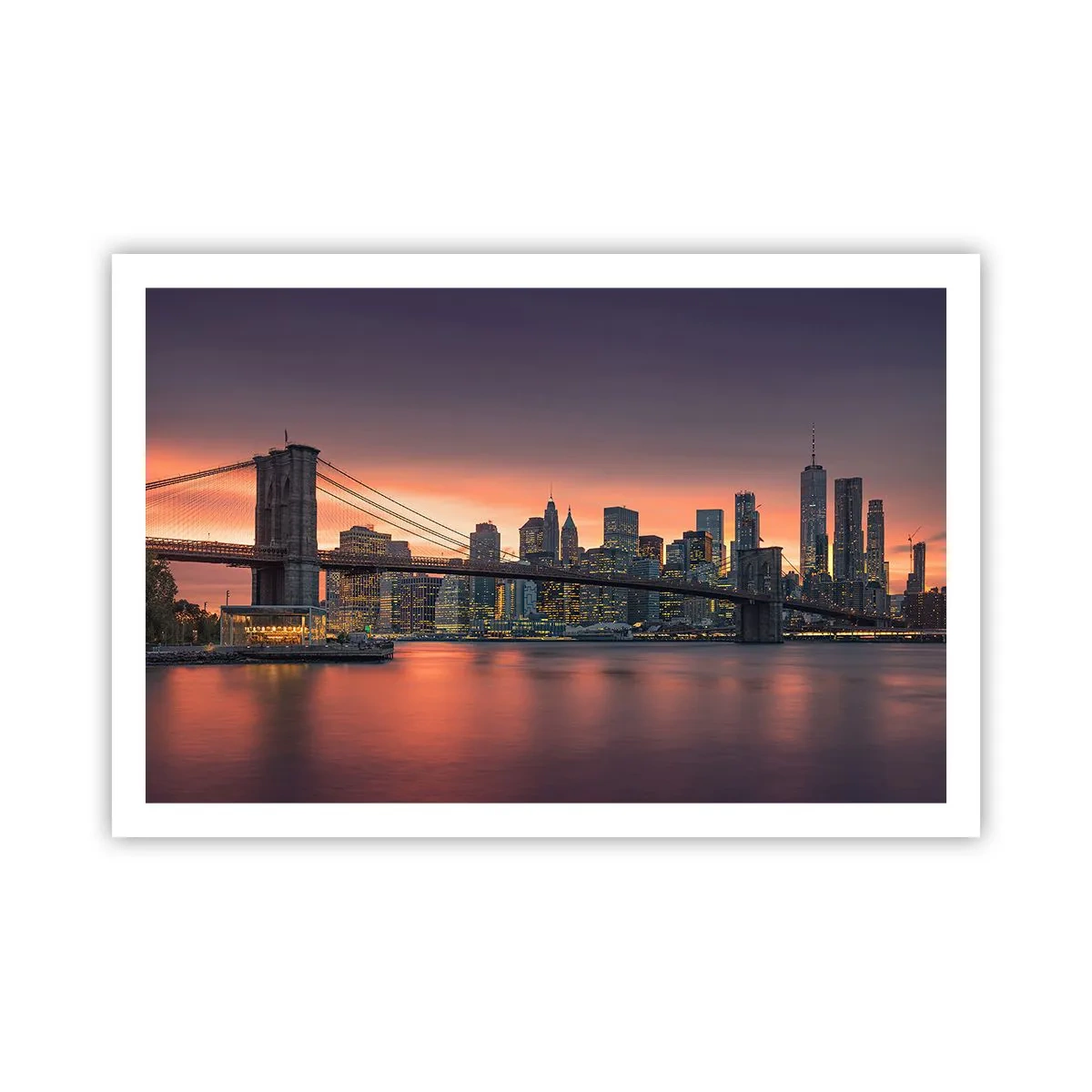 Plakat - Sænket i lilla stilhed - 91x61 cm