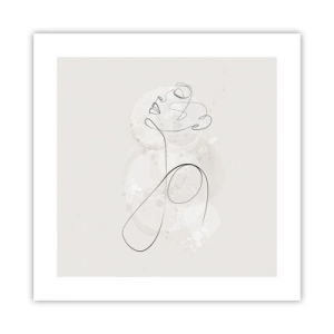 Plakat - Spiralen af skønhed - 40x40 cm