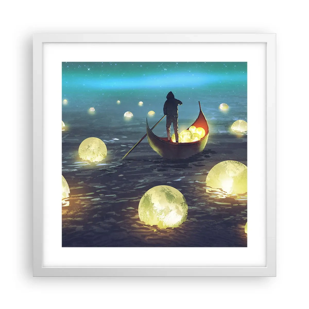 Plakat i hvid ramme - Ting, som filosoffer aldrig har drømt om - 40x40 cm