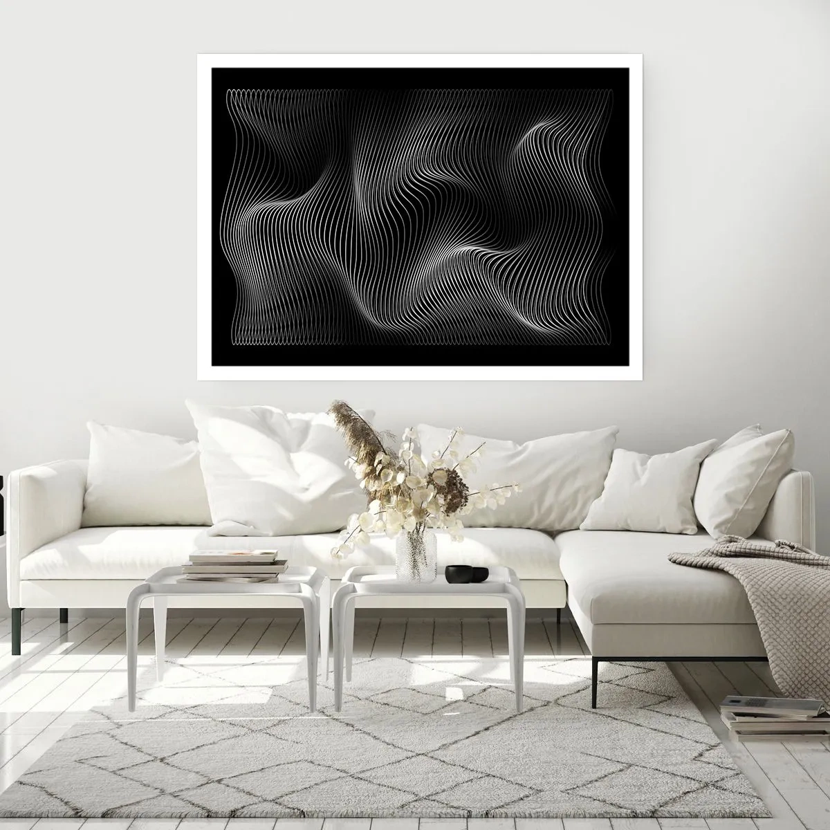 Plakat - Lysets dans i rummet - 100x70 cm