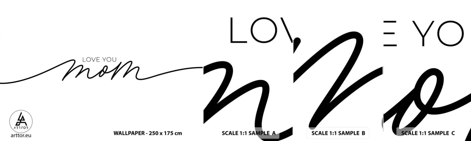 Fototapet Prøve Standard Eco - Stor følelse - Typografi, Bekræftelse, Maxim - 100x30 cm