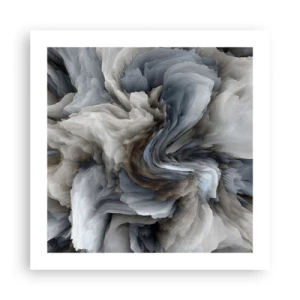 Plakat - Sten og blomst - 50x50 cm