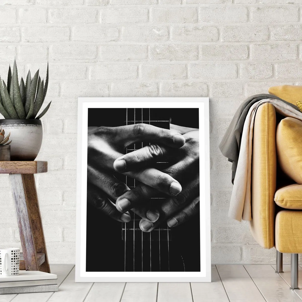 Plakat i hvid ramme - Kunstnerens bøn - 61x91 cm