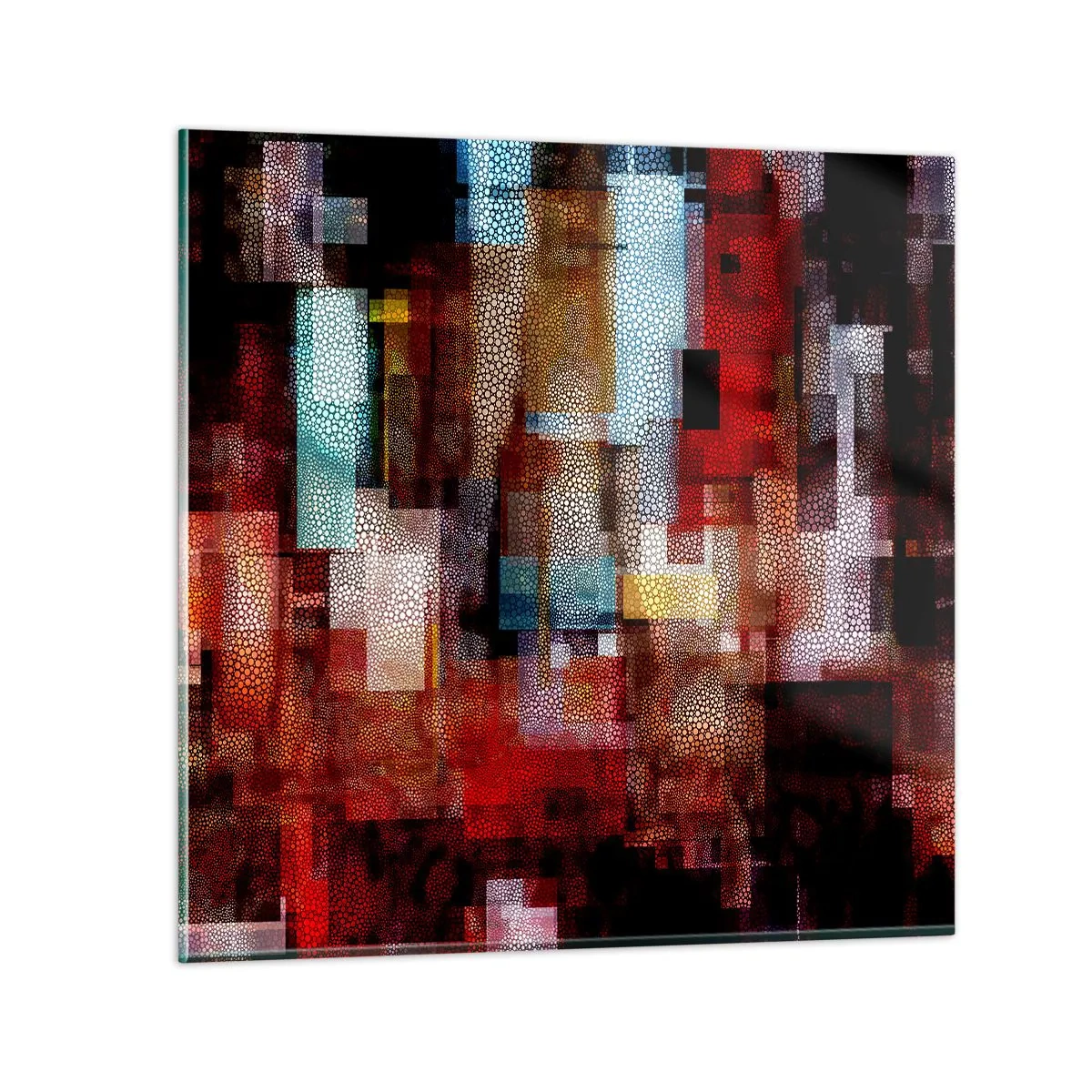 Billede på glas - Forvirring med forvirring - 70x70 cm