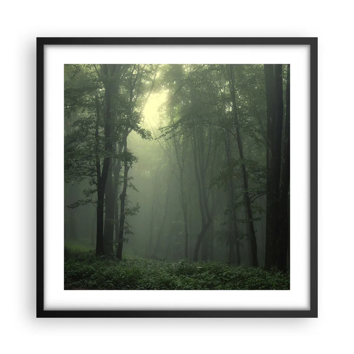 Plakat i sort ramme - Før han vågner op - 50x50 cm