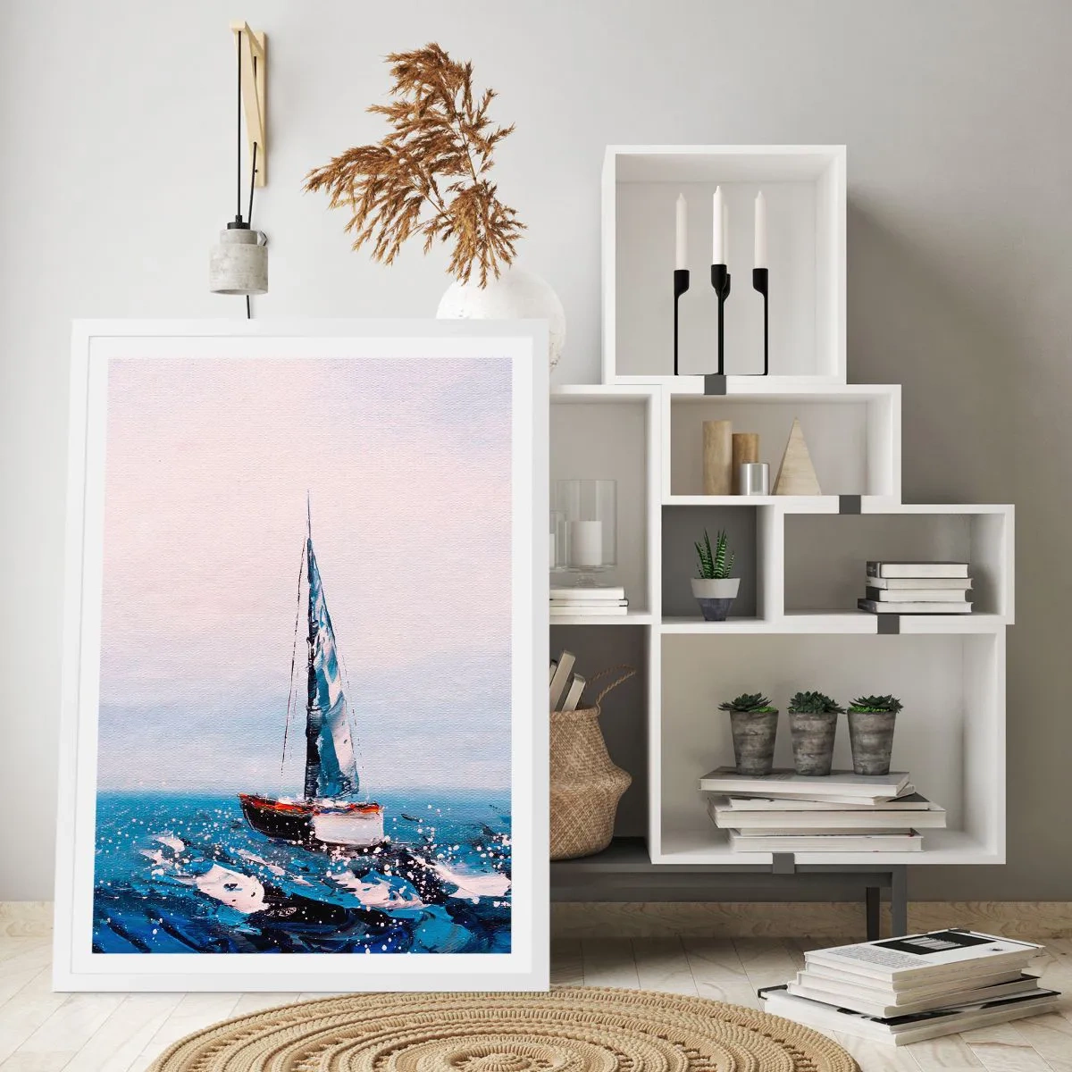 Plakat i hvid ramme - Vindens broderskab - 30x40 cm