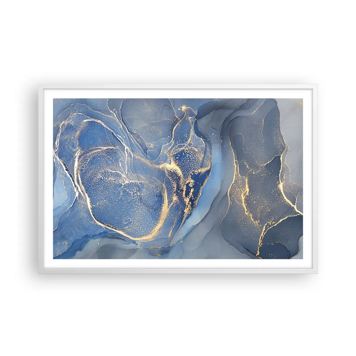 Plakat i hvid ramme - Guldstøv - 91x61 cm