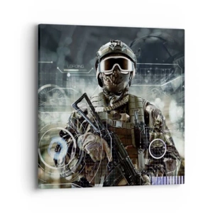 Lærredstryk - Billede på lærred - Magt til potens - 40x40 cm