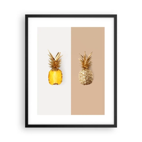 Plakat i sort ramme - Ananas til os - 40x50 cm