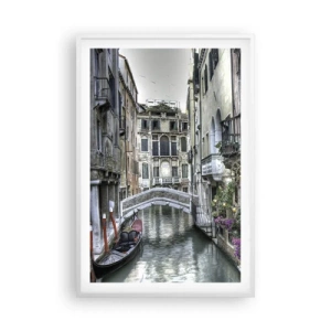 Plakat i hvid ramme - I århundreder i tavs drømmeri - 61x91 cm