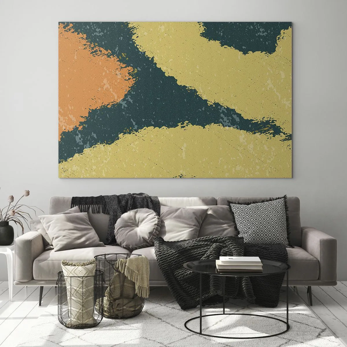 Billede på glas - Abstraktion - i slowmotion - 120x80 cm