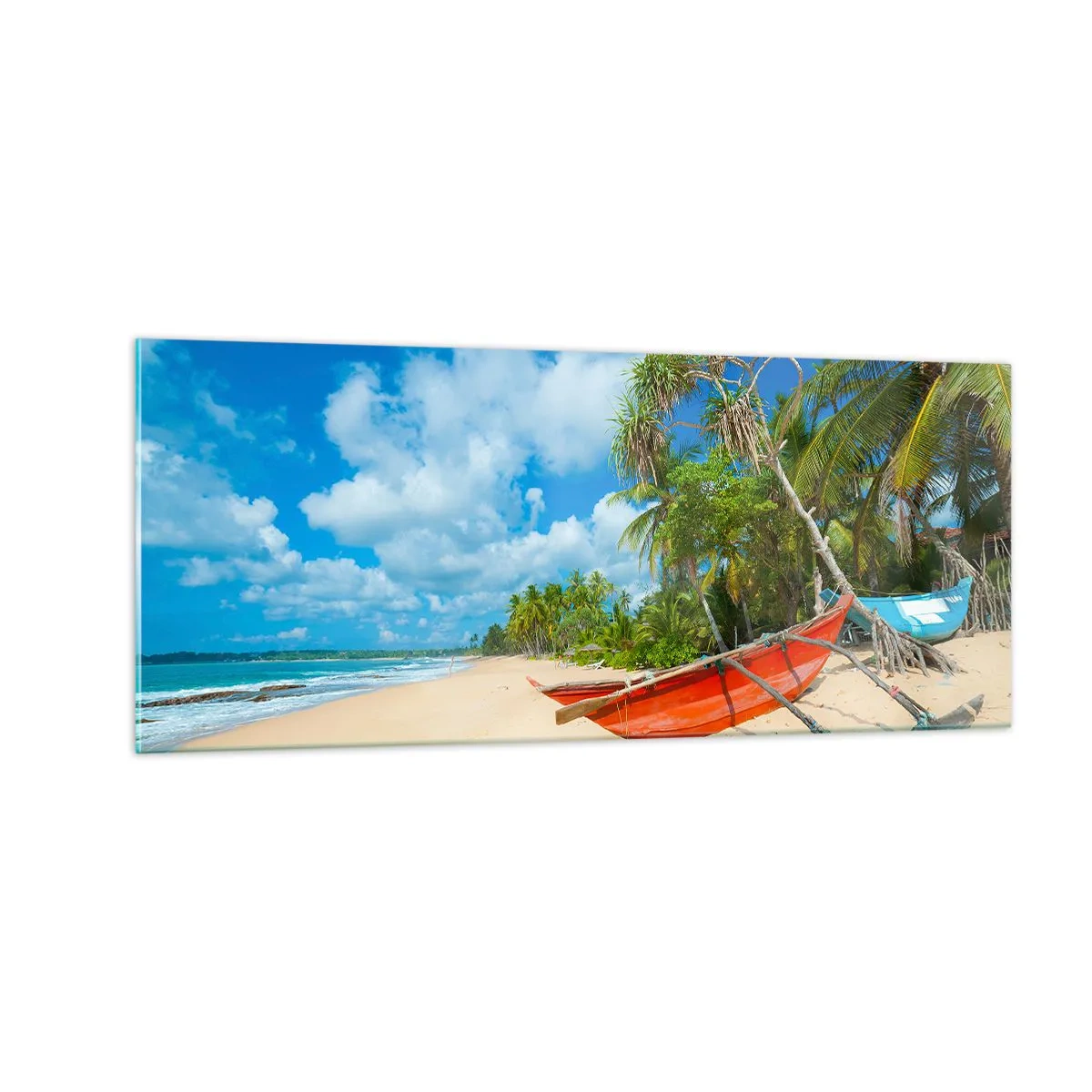 Billede på glas - Tropernes charme - 100x40 cm