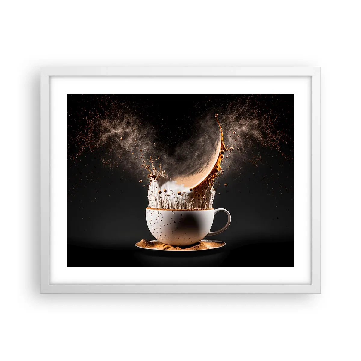 Plakat i hvid ramme - En eksplosion af smag - 50x40 cm