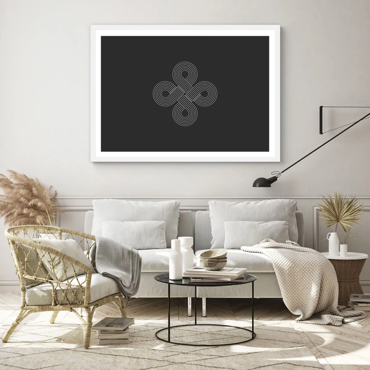 Plakat i hvid ramme - I den keltiske ånd - 50x40 cm