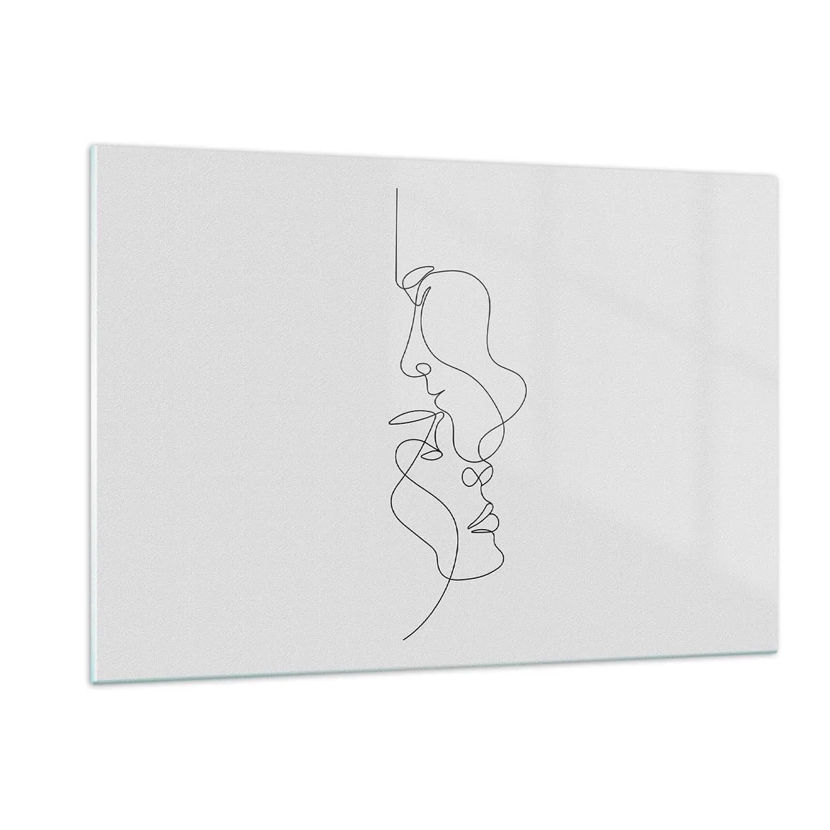 Billede på glas - Gløderne af glubende begær - 120x80 cm