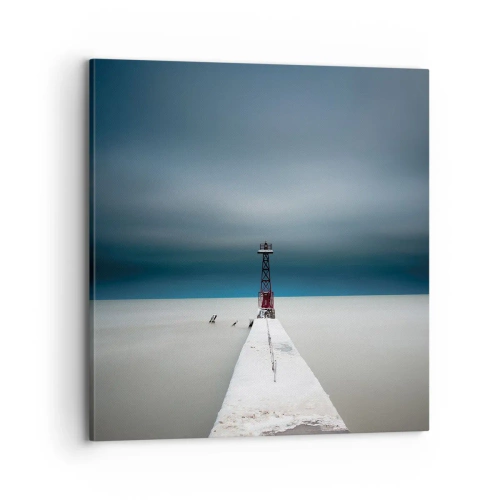 Lærredstryk - Billede på lærred - At møde det uendelige - 70x70 cm
