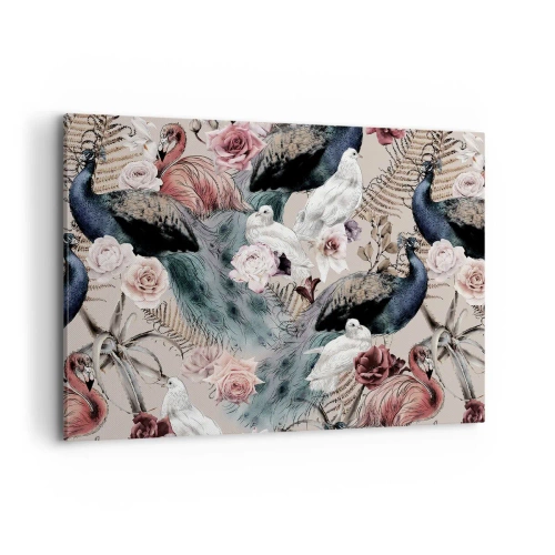 Lærredstryk - Billede på lærred - I paladsets have - 100x70 cm