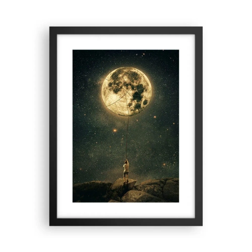 Plakat i sort ramme - En, der stjal månen - 30x40 cm