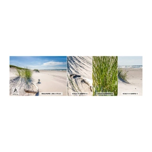 Prøve Fototapet Selvklæbende Deluxe Sticker - Den smukkeste? Baltisk - Hav, Strand, Klit - 100x30 cm