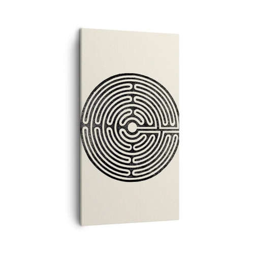 Lærredstryk - Billede på lærred - Mystisk orden - 45x80 cm