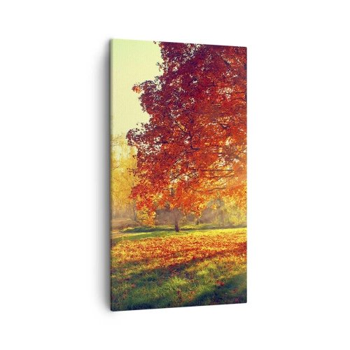 Lærredstryk - Billede på lærred - Rød er smuk - 45x80 cm