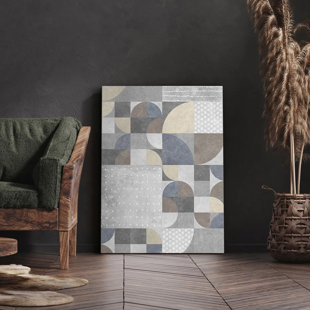 Lærredstryk - Billede på lærred - Keramisk fantasi - 55x100 cm