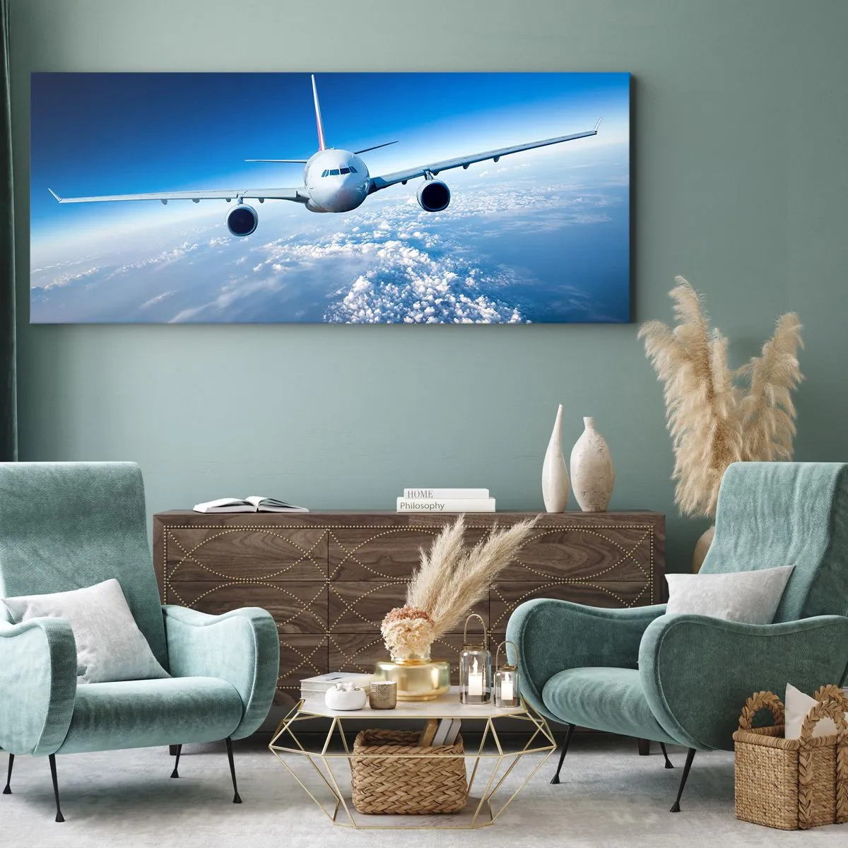 Lærredstryk - Billede på lærred - Jeg går, fordi jeg vil - 140x50 cm