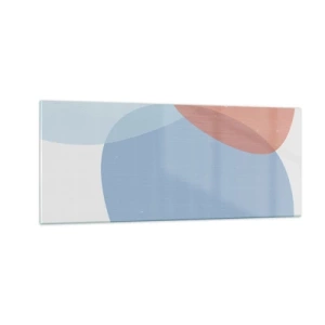 Billede på glas - Pastelfarvede relationer - 100x40 cm