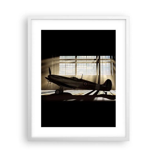 Plakat i hvid ramme - Resten af krigeren - 40x50 cm