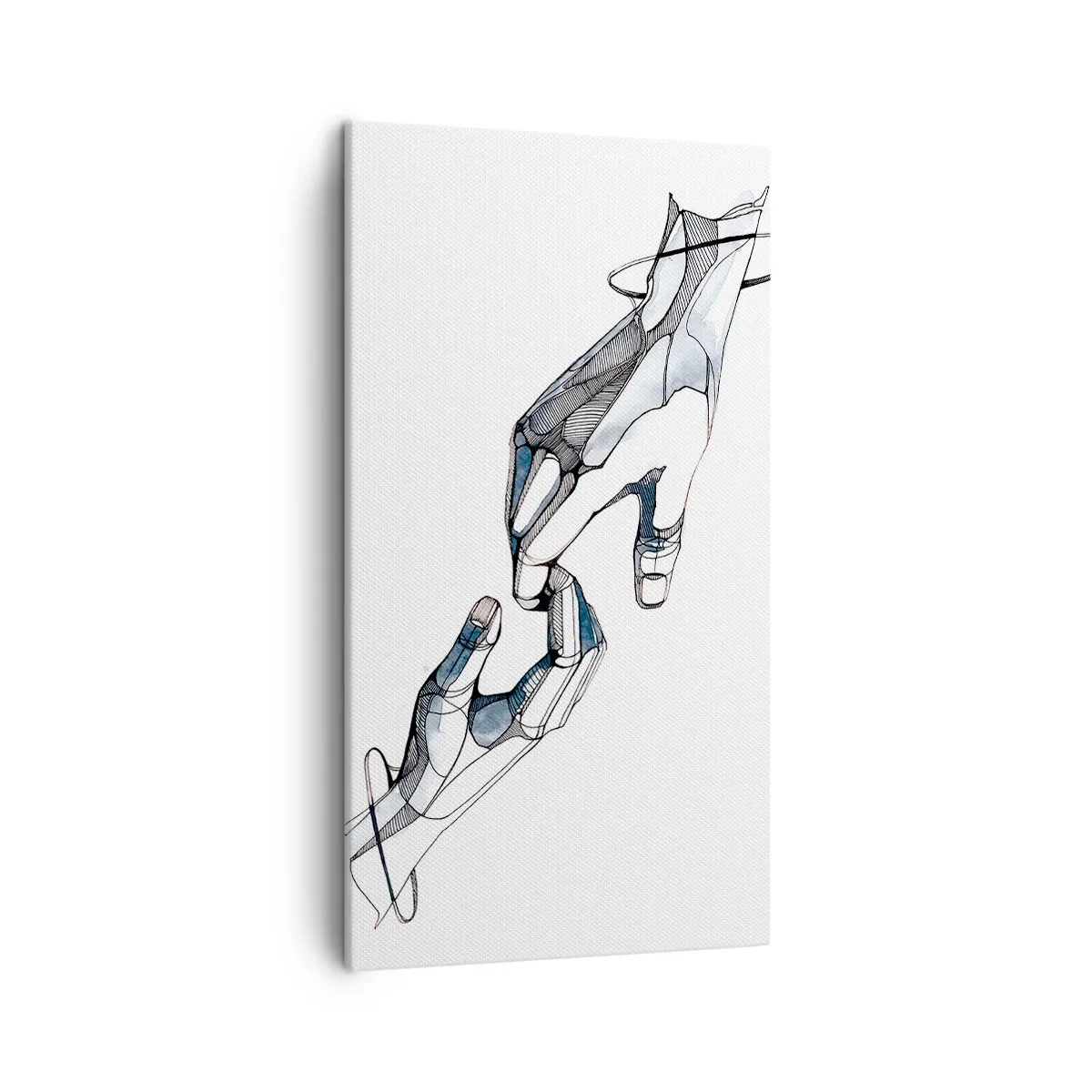 Lærredstryk - Billede på lærred - En god gestus - 45x80 cm