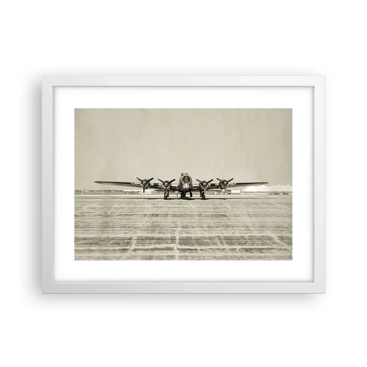 Plakat i hvid ramme - Som altid klar - 40x30 cm