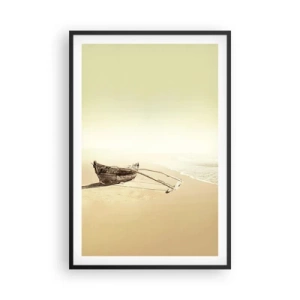 Plakat i sort ramme - Et minde om Sydhavet - 61x91 cm