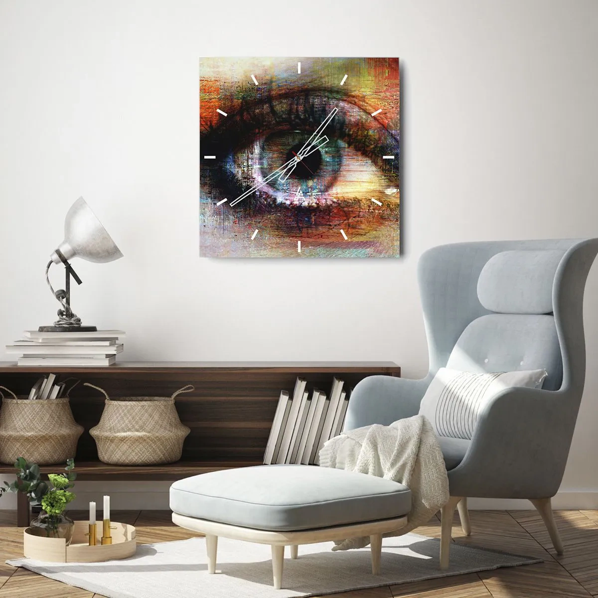 Vægur, Uret - Du kan se ind i sjælen - 30x30 cm