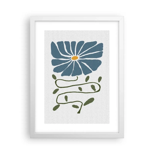 Plakat i hvid ramme - Fra kvist til blomst - 30x40 cm