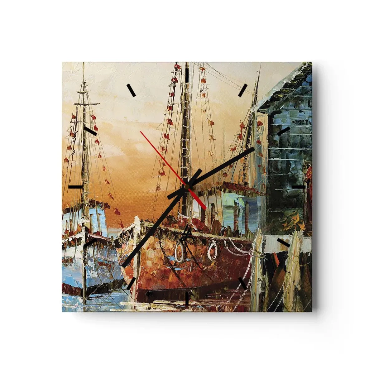Vægur, Uret - Fredelig tilbagevenden - 30x30 cm