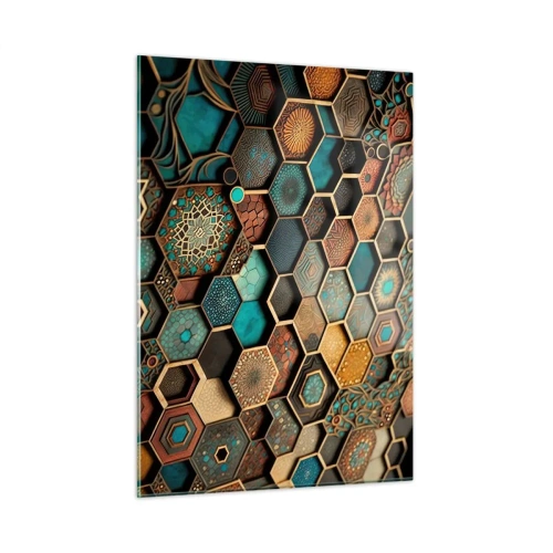 Billede på glas - Arabiske ornamenter - en variation - 50x70 cm