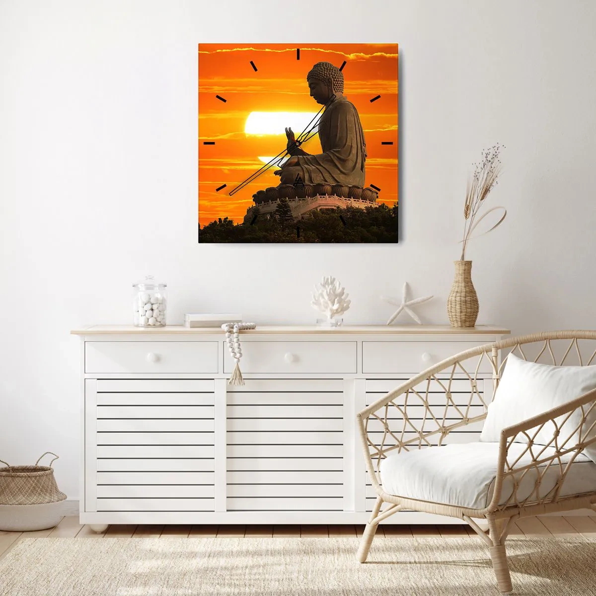 Vægur, Uret - Uden frygt for verden - 40x40 cm