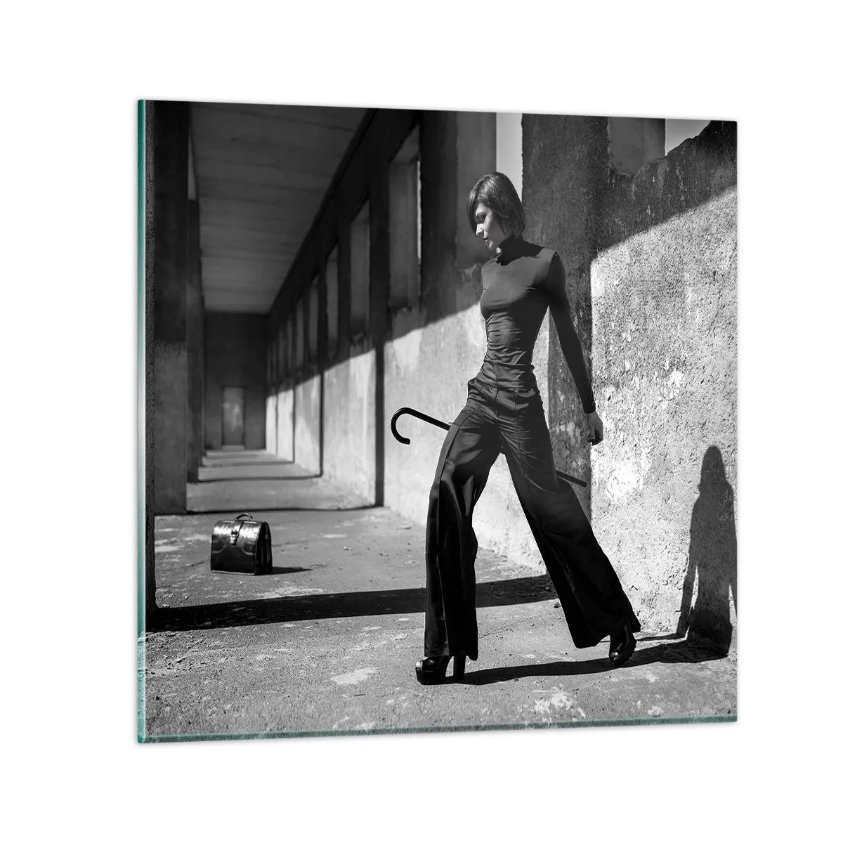 Billede på glas -  Byens elegance - 70x70 cm