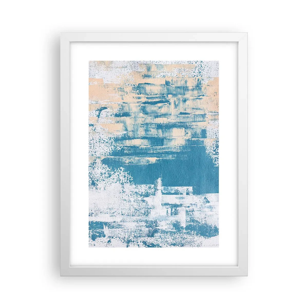 Plakat i hvid ramme - Gennem istappen - 30x40 cm