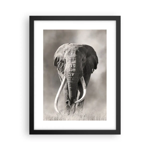 Plakat i sort ramme - Afrikansk patriark - 30x40 cm