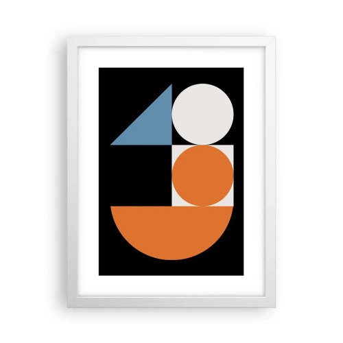 Plakat i hvid ramme - System til figurer - 30x40 cm