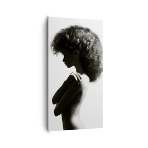 Lærredstryk - Billede på lærred - Som en blomst på en slank stilk - 65x120 cm