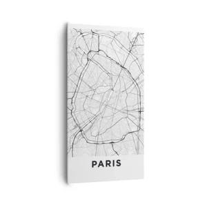 Lærredstryk - Billede på lærred - Paris' blomst - 65x120 cm