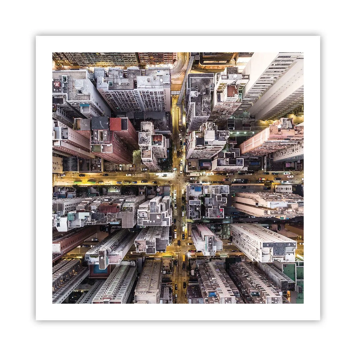 Plakat - Hilsner fra Hong Kong - 60x60 cm